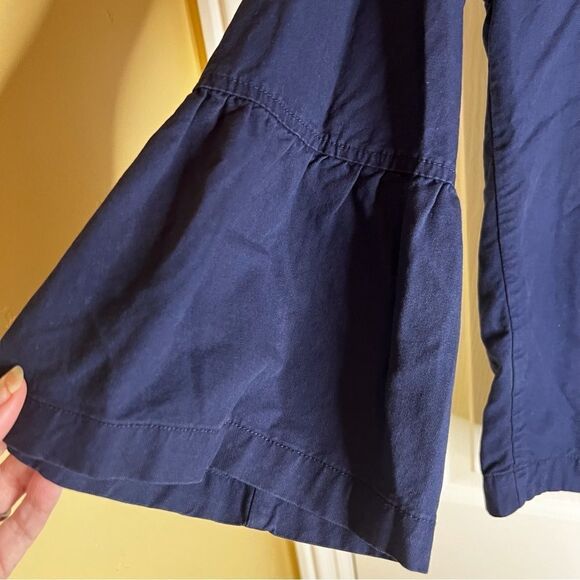 Nordstrom Caslon Jacket Size Medium Doleman Bell Arms Navy Outdoor Cozy Warm - Picture 5 of 5